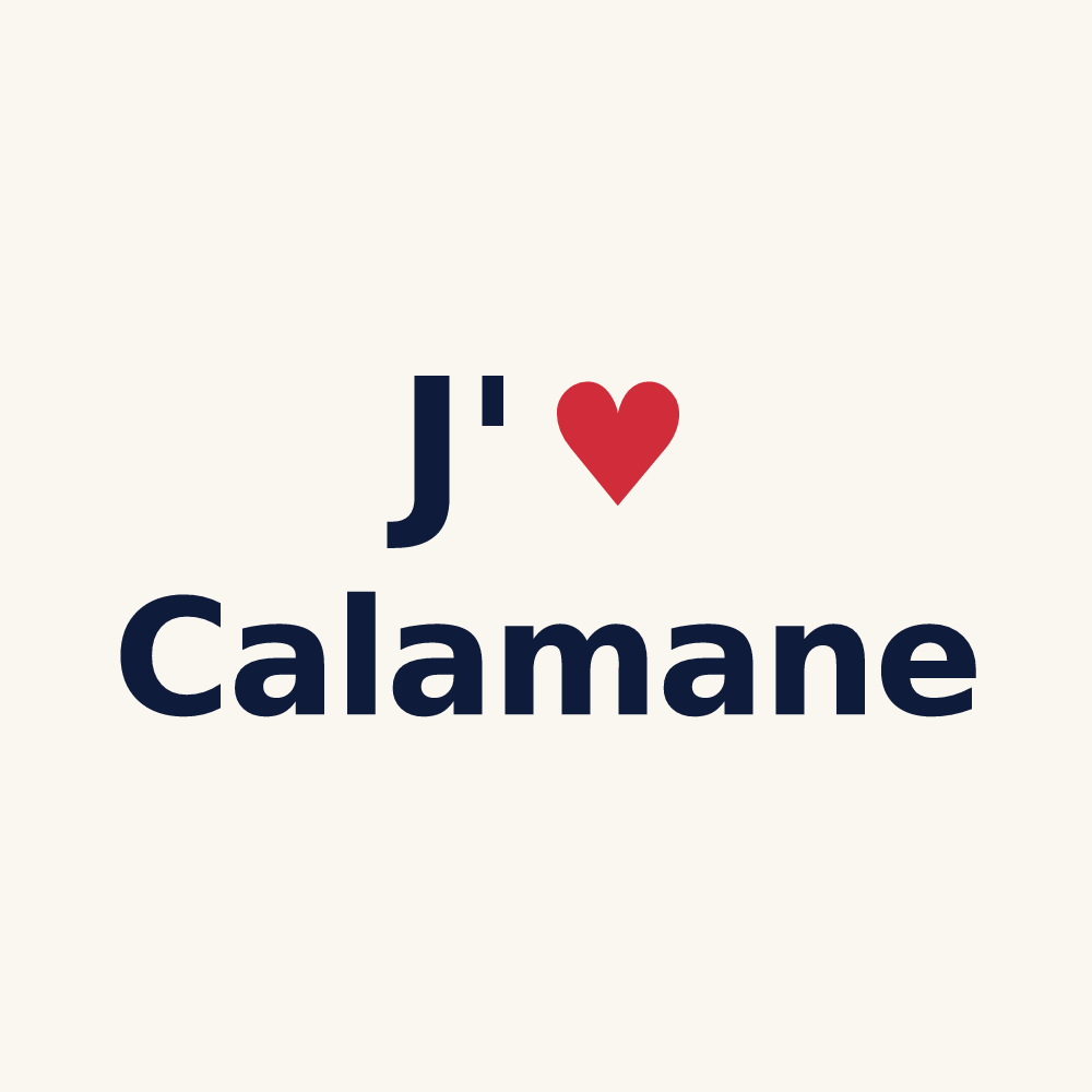 Tasse personnalisée Calamane — design J'aime Calamane