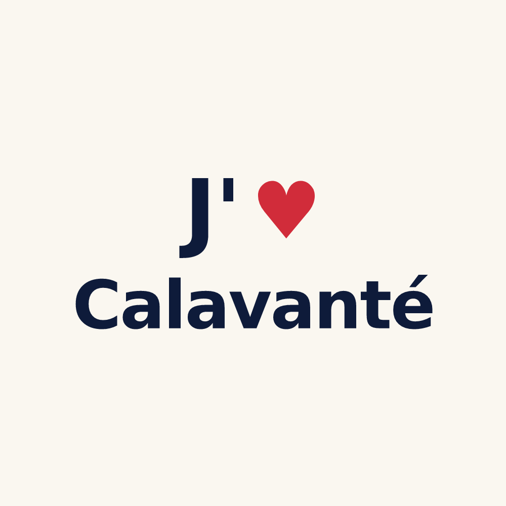 Tasse personnalisée Calavanté — design J'aime Calavanté