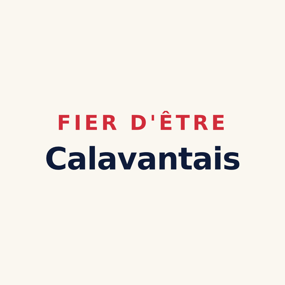 Tasse « Fier d'être Calavantais » — design pour Calavanté