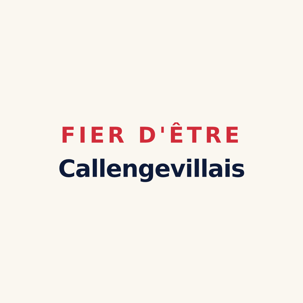 Tasse « Fier d'être Callengevillais » — design pour Callengeville