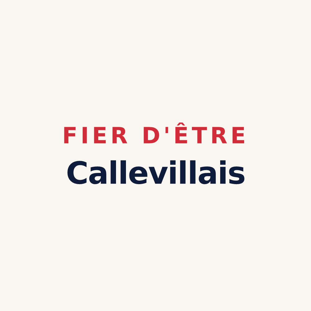 Tasse « Fier d'être Callevillais » — design pour Calleville