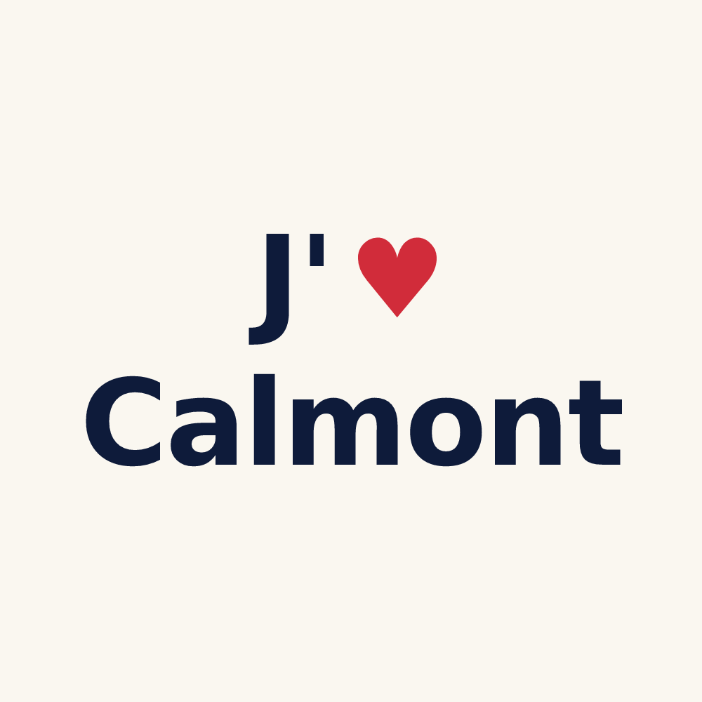 Tasse personnalisée Calmont — design J'aime Calmont