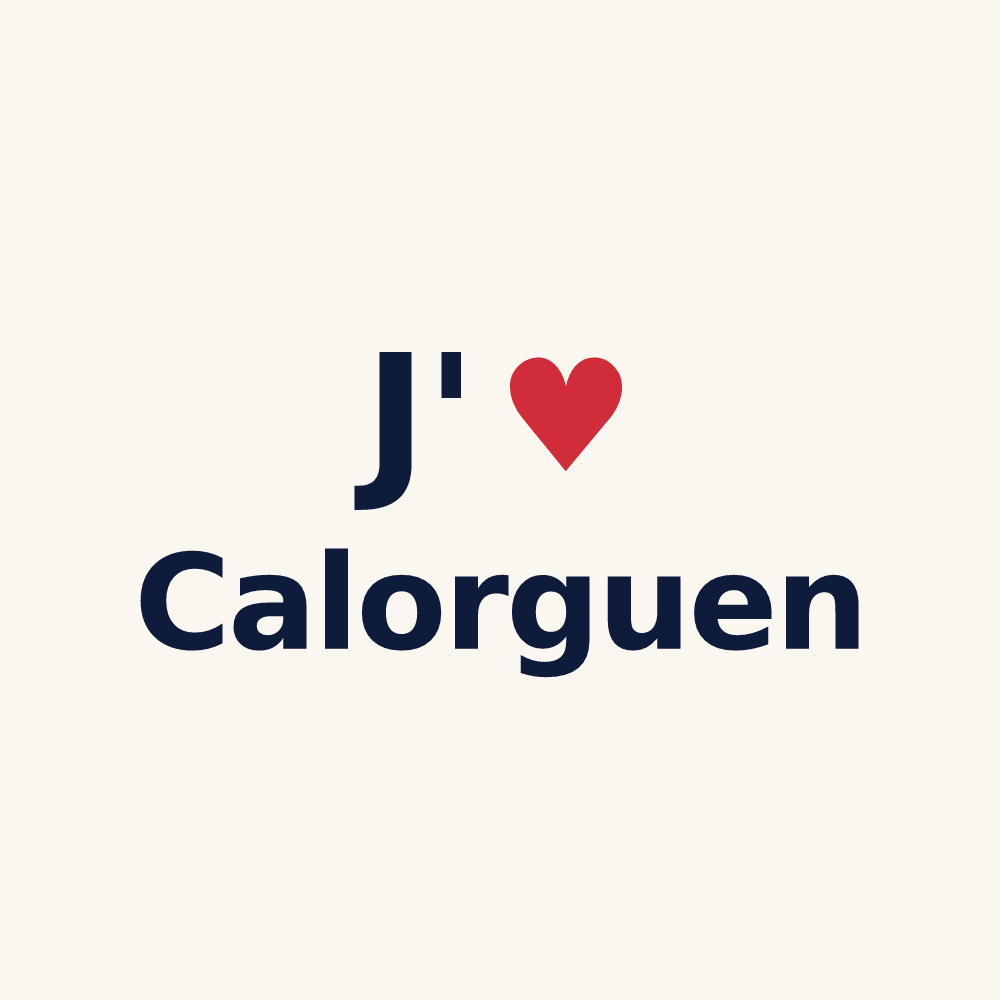 Tasse personnalisée Calorguen — design J'aime Calorguen