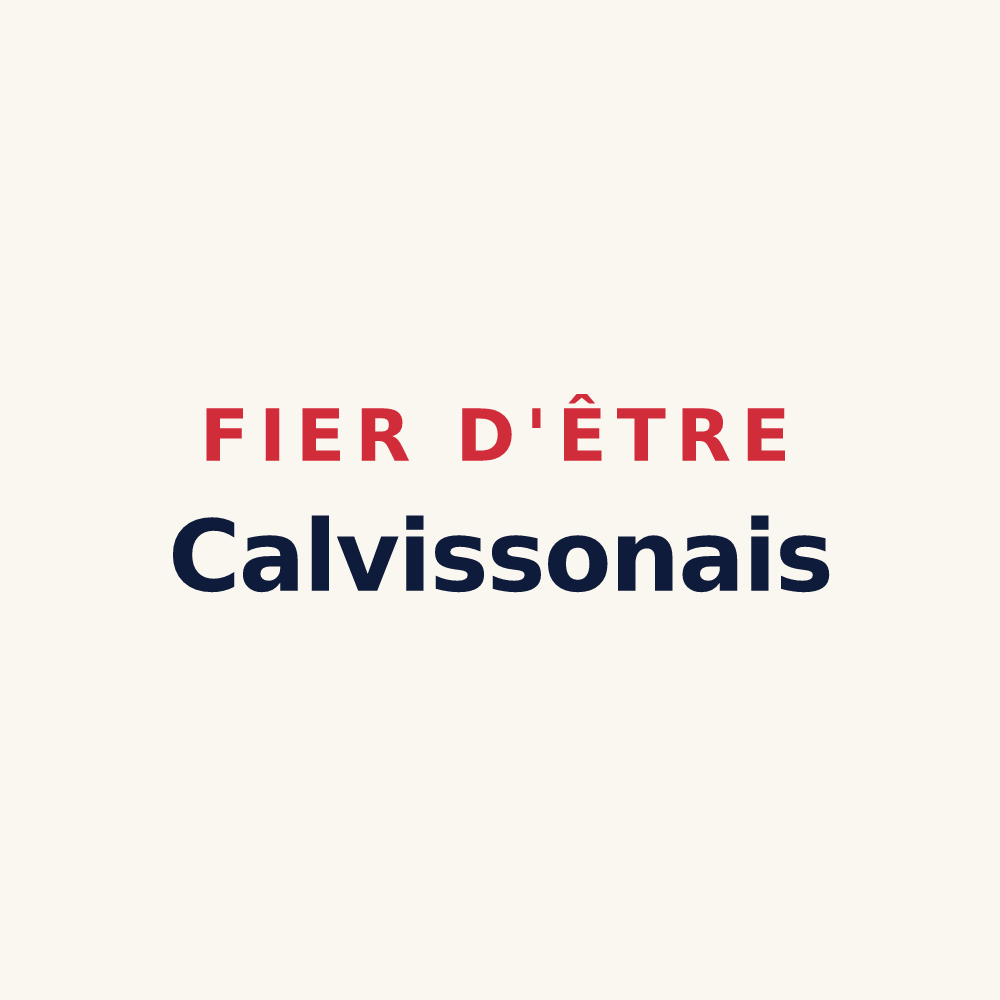 Tasse « Fier d'être Calvissonais » — design pour Calvisson