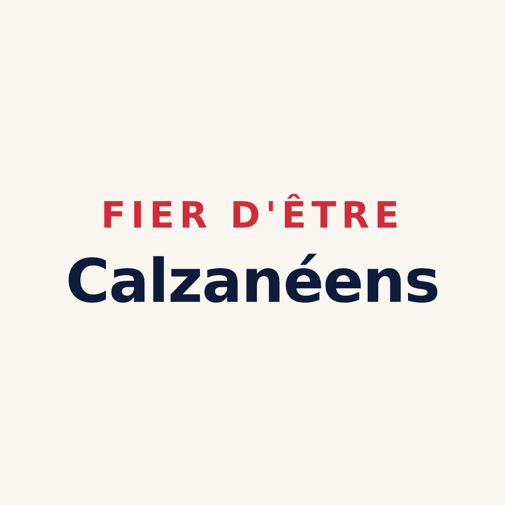Tasse « Fier d'être Calzanéens » — design pour Calzan