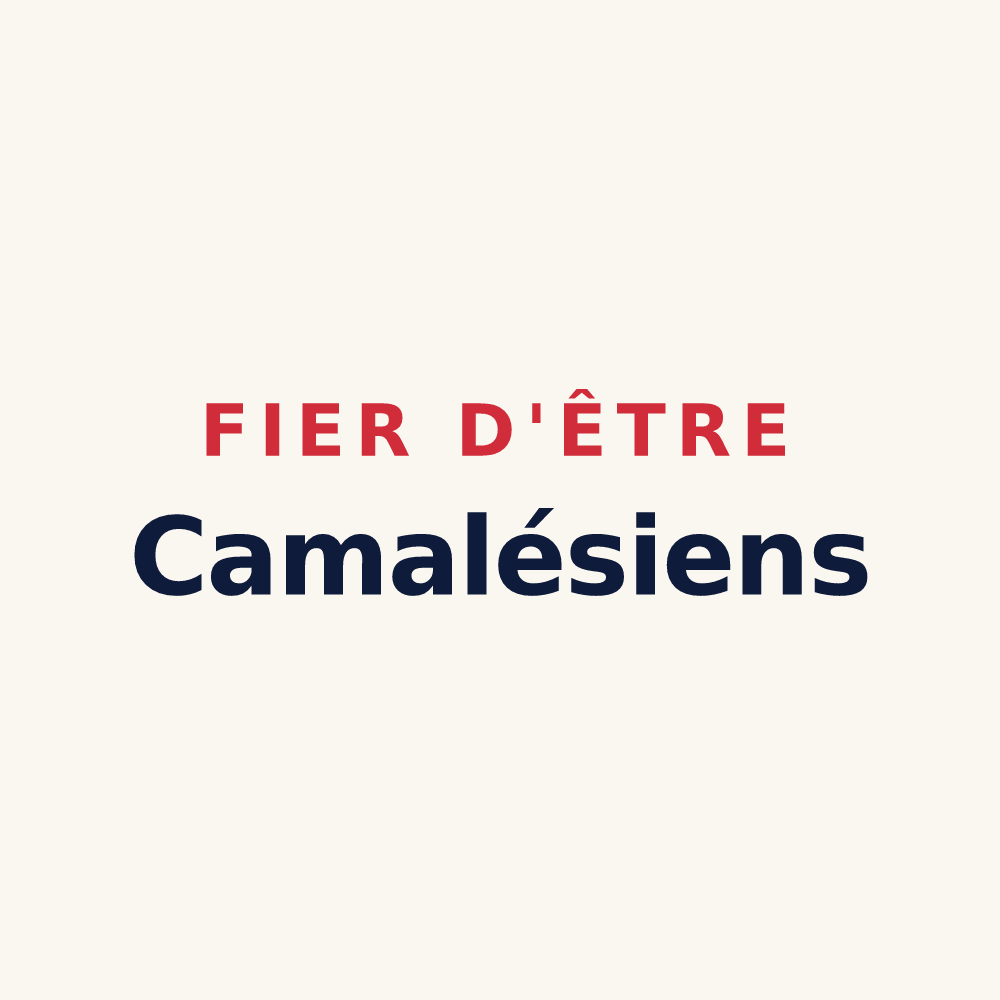Tasse « Fier d'être Camalésiens » — design pour Camalès
