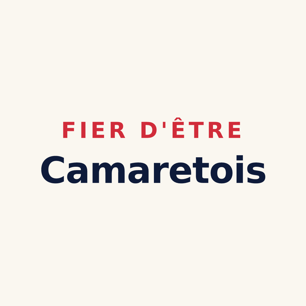 Tasse « Fier d'être Camaretois » — design pour Camaret-sur-Aigues