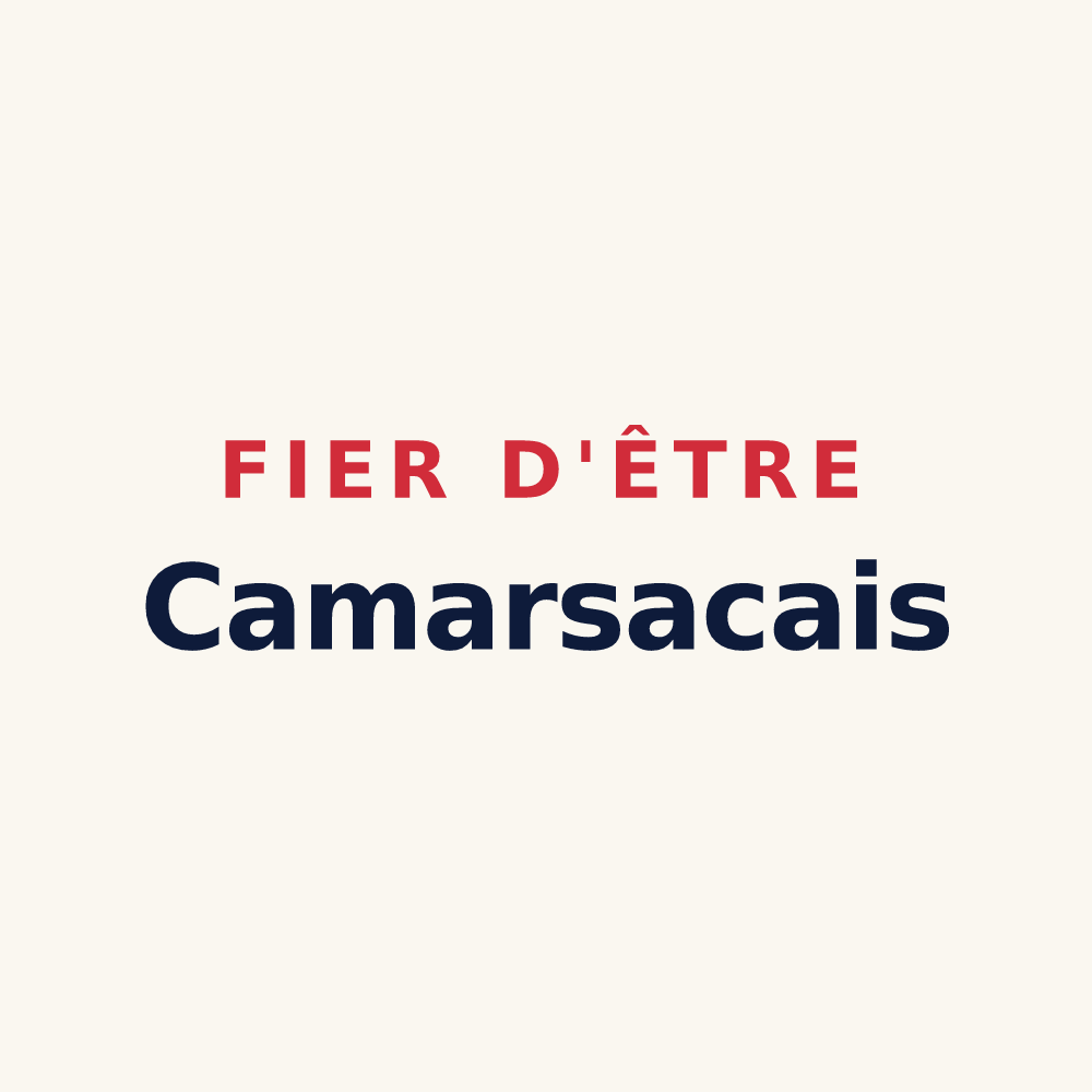 Tasse « Fier d'être Camarsacais » — design pour Camarsac