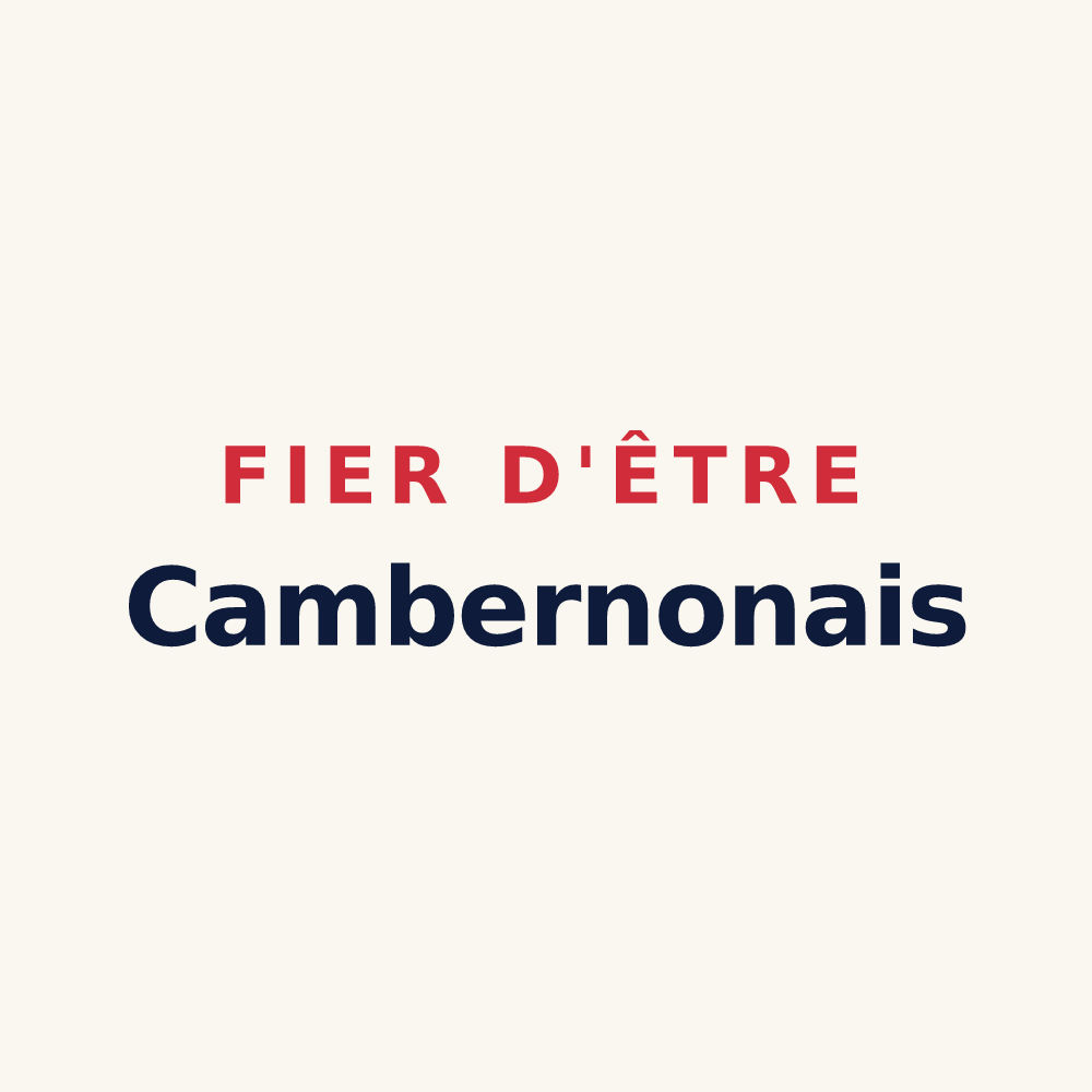 Tasse « Fier d'être Cambernonais » — design pour Cambernon
