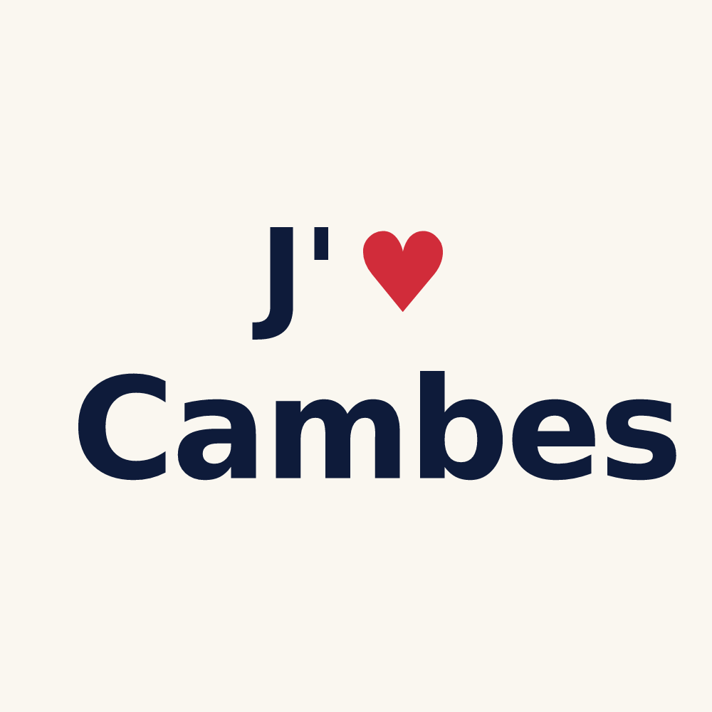 Tasse personnalisée Cambes — design J'aime Cambes
