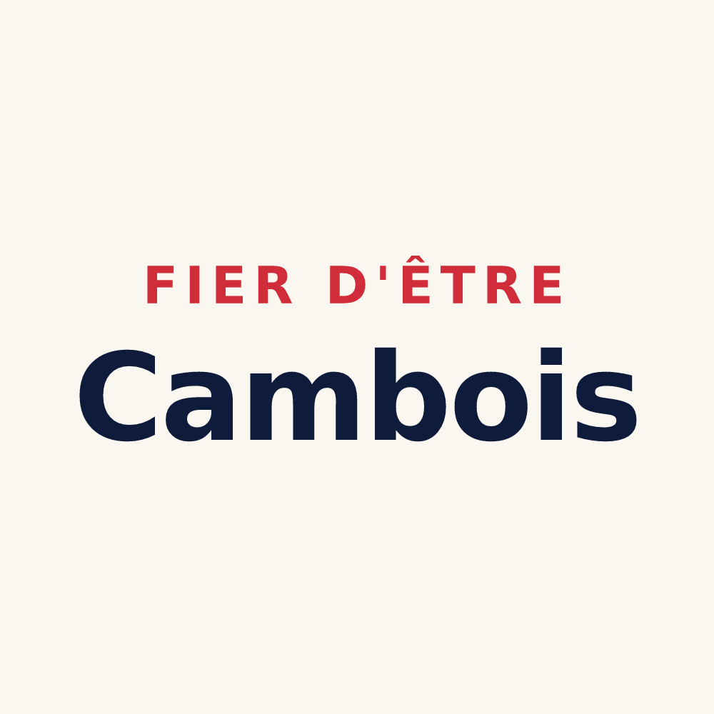 Tasse « Fier d'être Cambois » — design pour Cambes