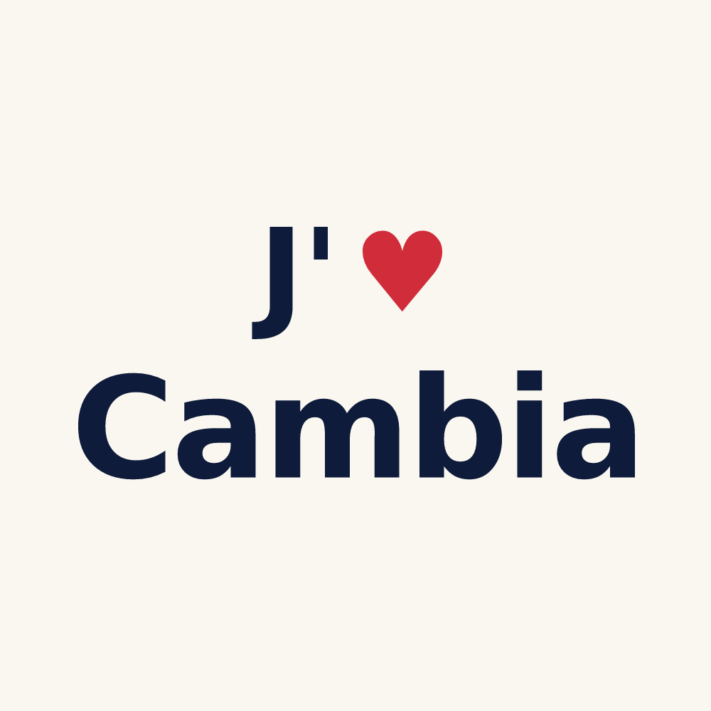 Tasse personnalisée Cambia — design J'aime Cambia
