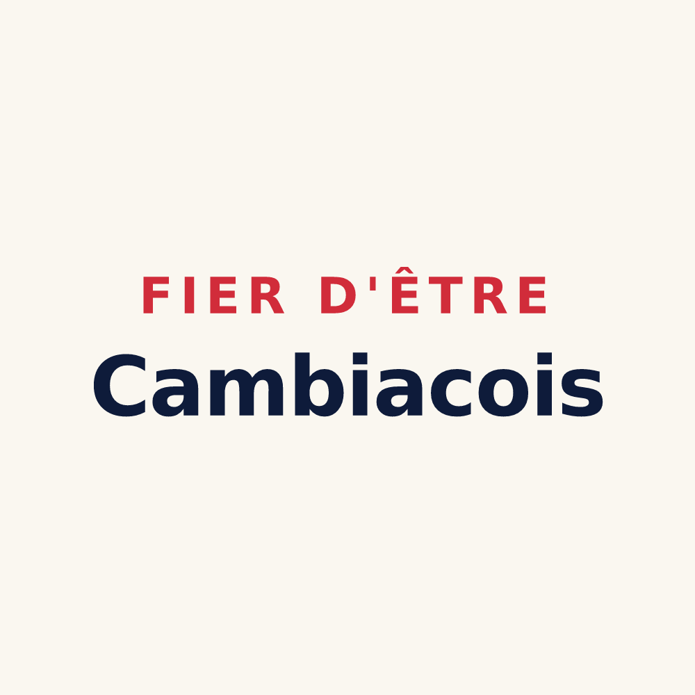 Tasse « Fier d'être Cambiacois » — design pour Cambiac