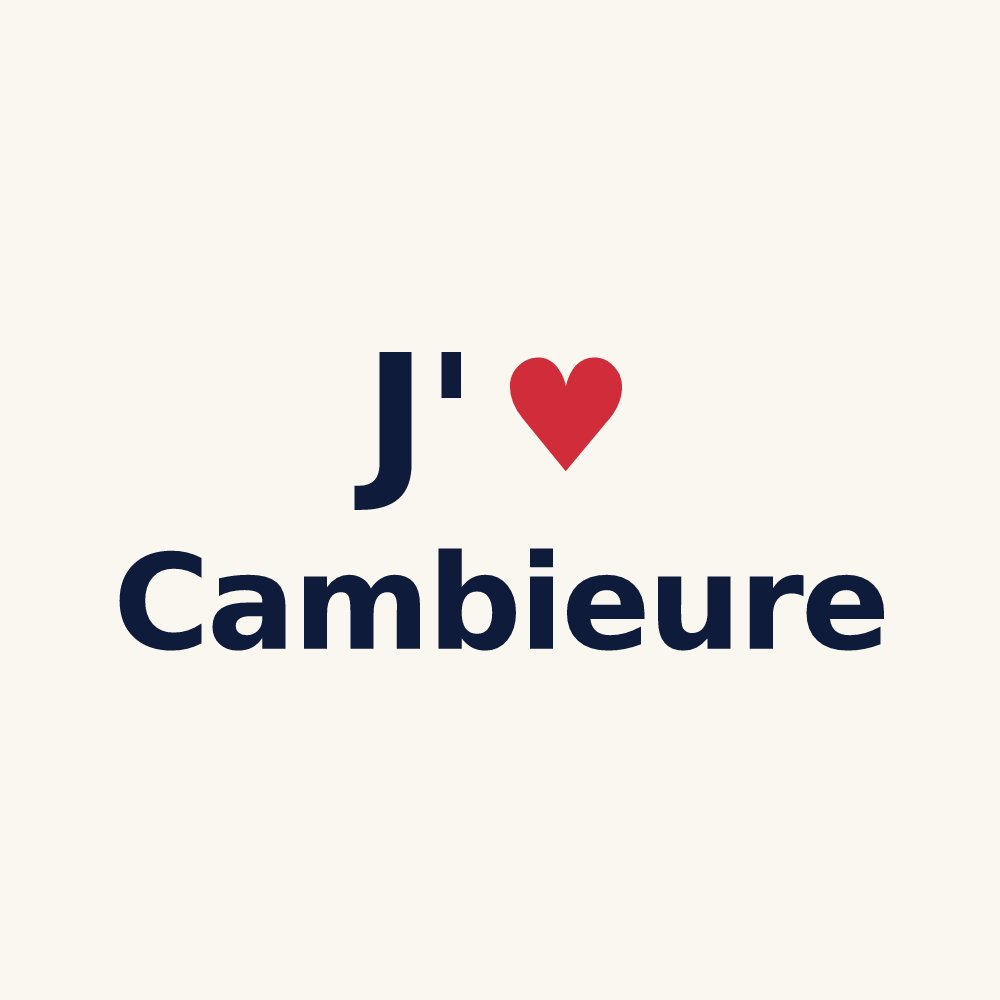 Tasse personnalisée Cambieure — design J'aime Cambieure