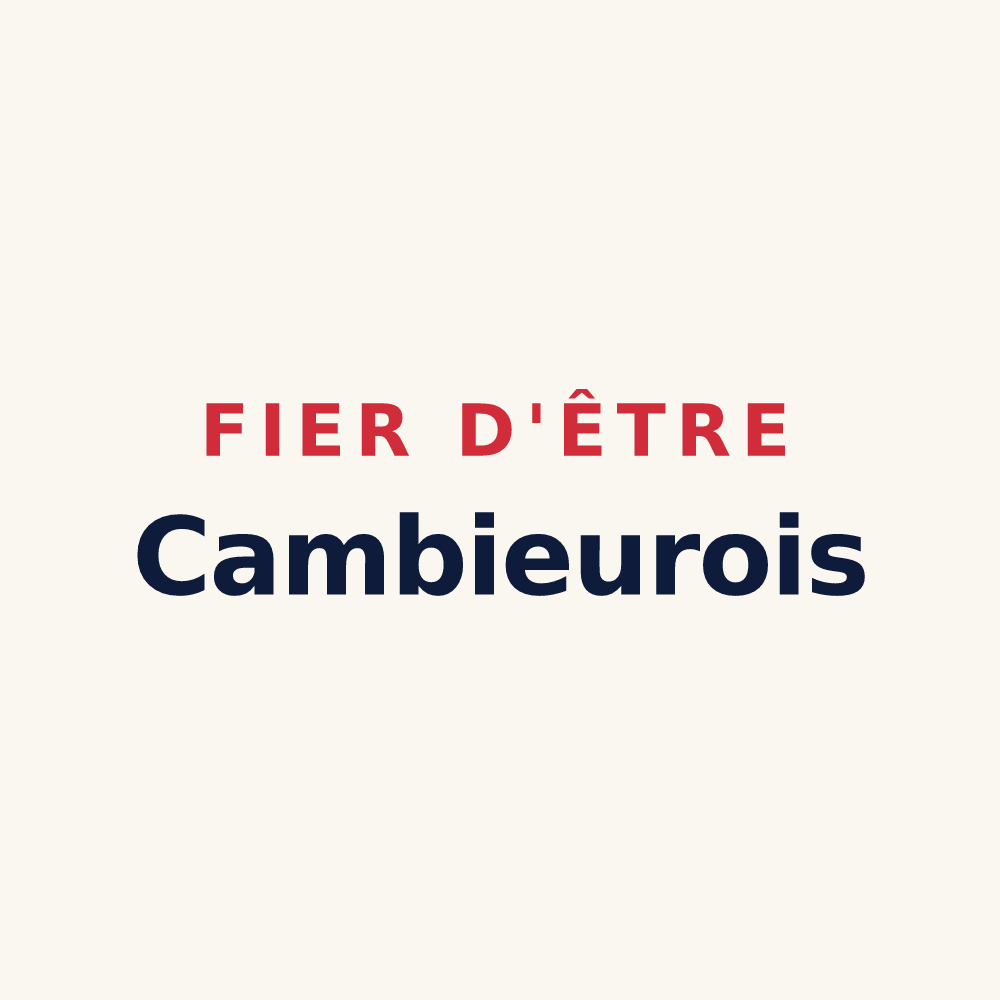 Tasse « Fier d'être Cambieurois » — design pour Cambieure