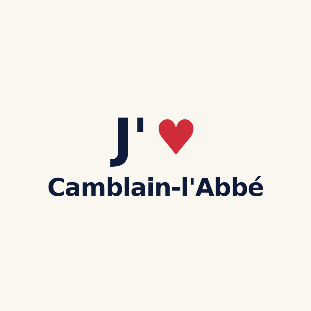 Tasse personnalisée Camblain-l'Abbé — design J'aime Camblain-l'Abbé
