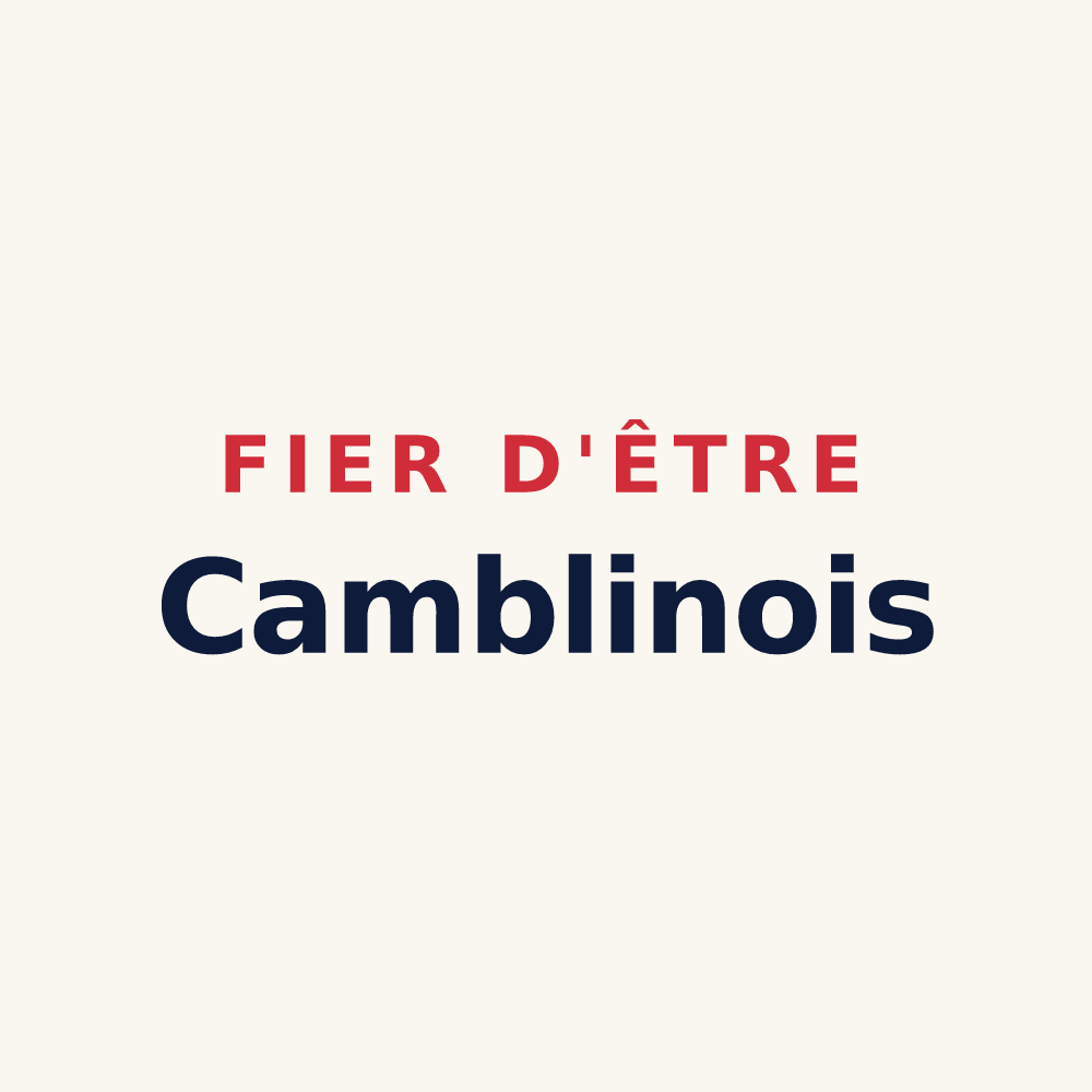 Tasse « Fier d'être Camblinois » — design pour Camblain-l'Abbé