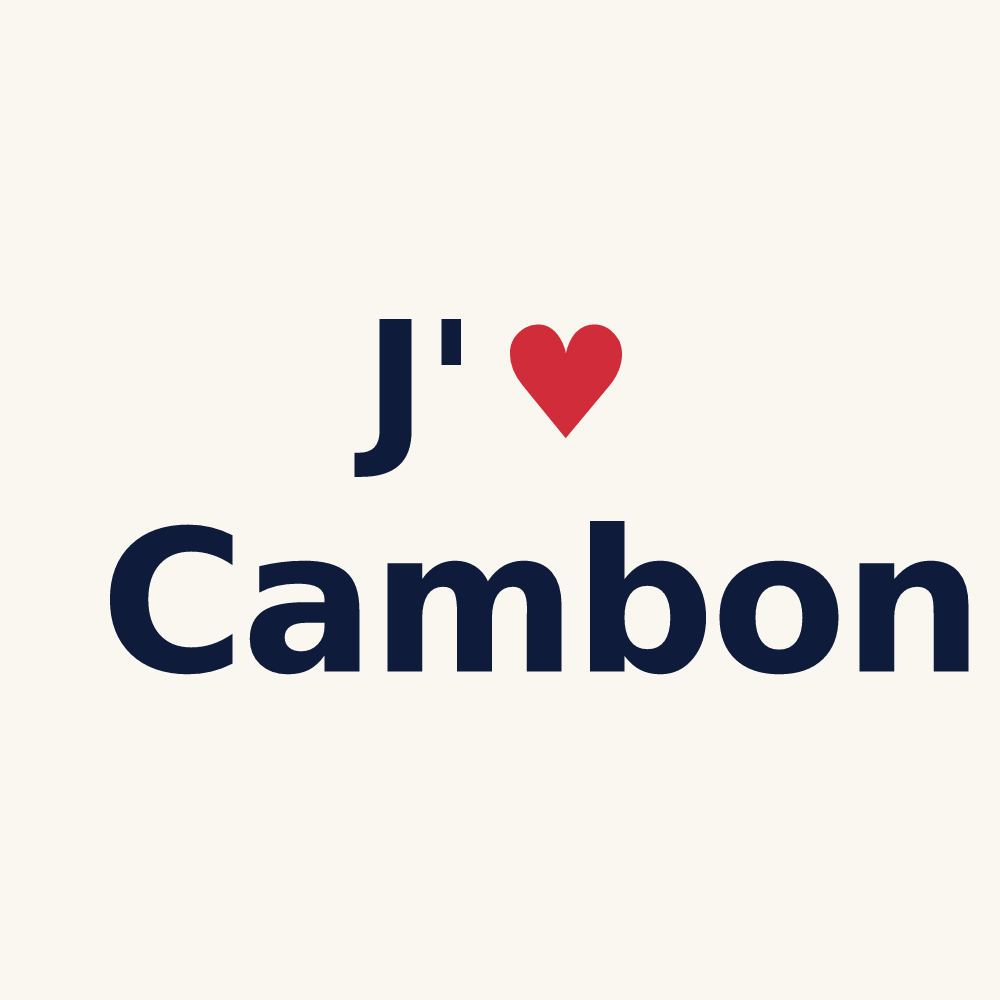 Tasse personnalisée Cambon — design J'aime Cambon