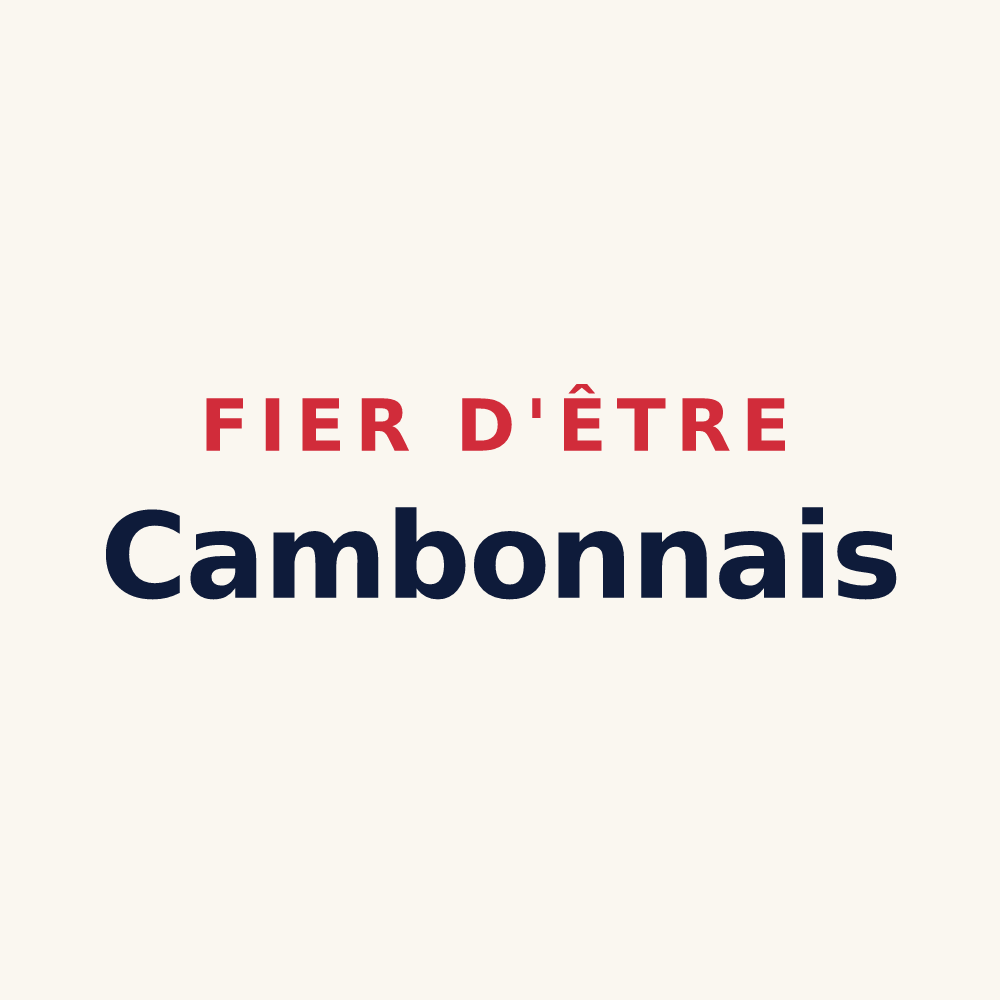 Tasse « Fier d'être Cambonnais » — design pour Cambon