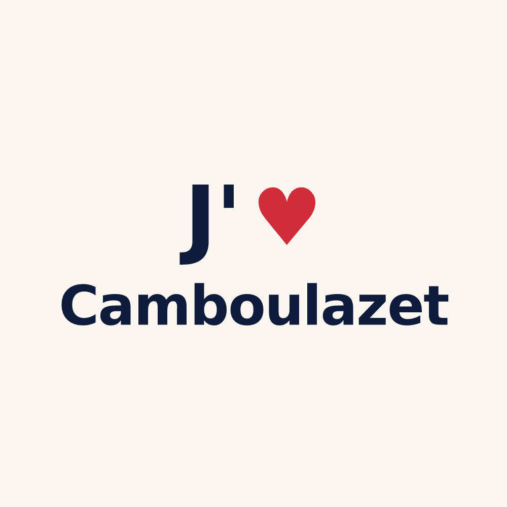 Tasse personnalisée Camboulazet — design J'aime Camboulazet