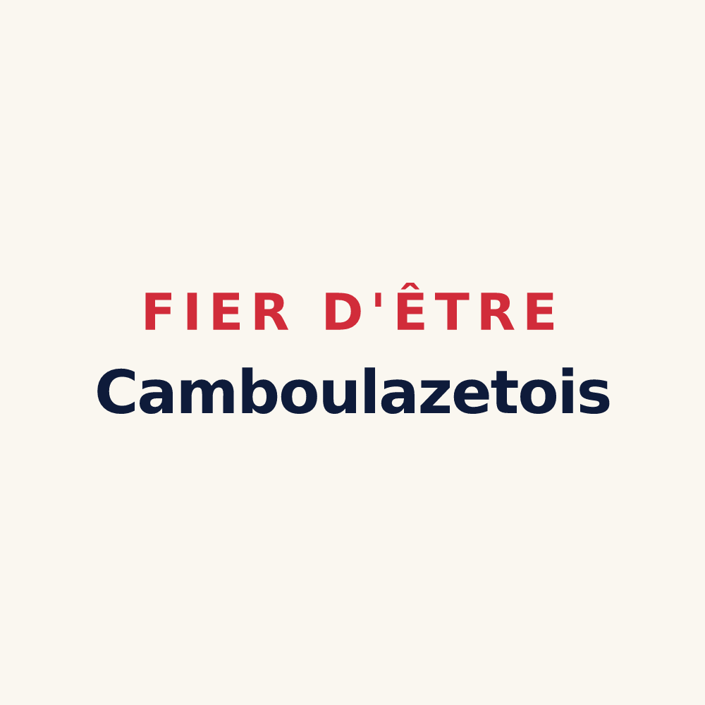 Tasse « Fier d'être Camboulazetois » — design pour Camboulazet