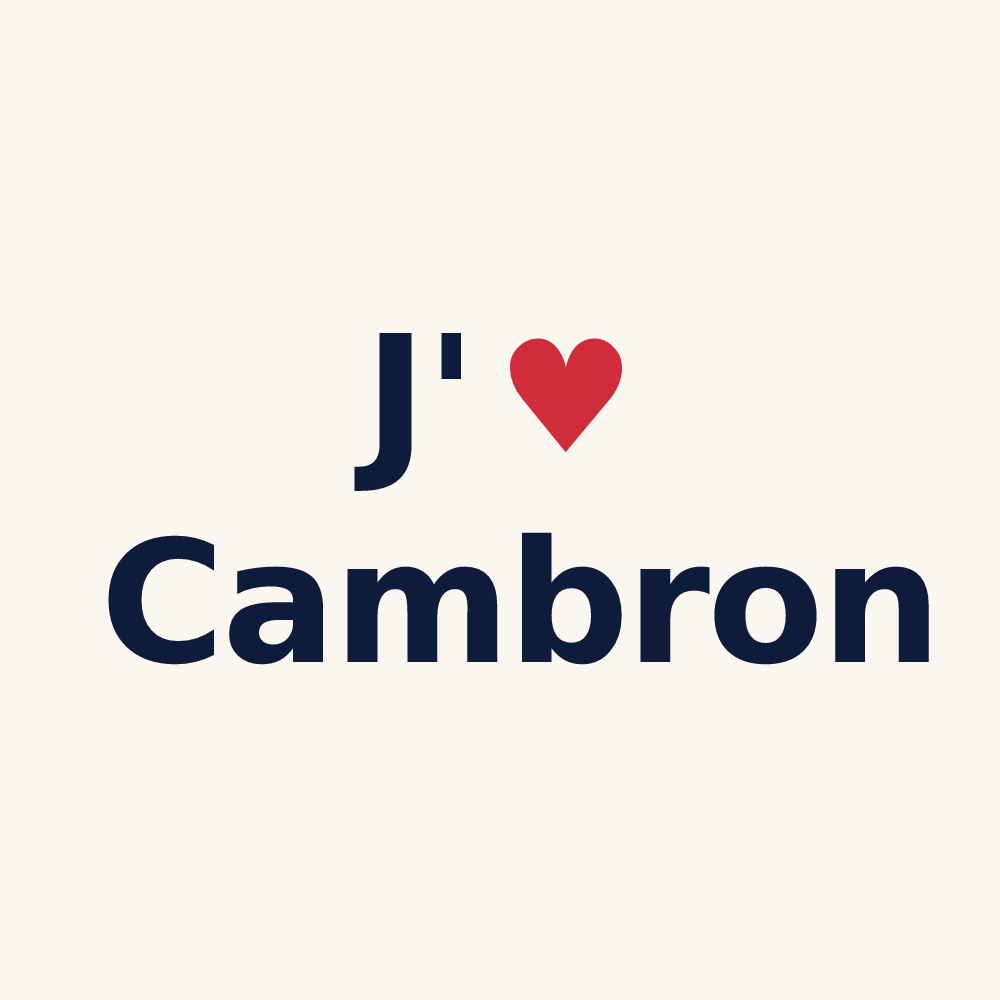 Tasse personnalisée Cambron — design J'aime Cambron