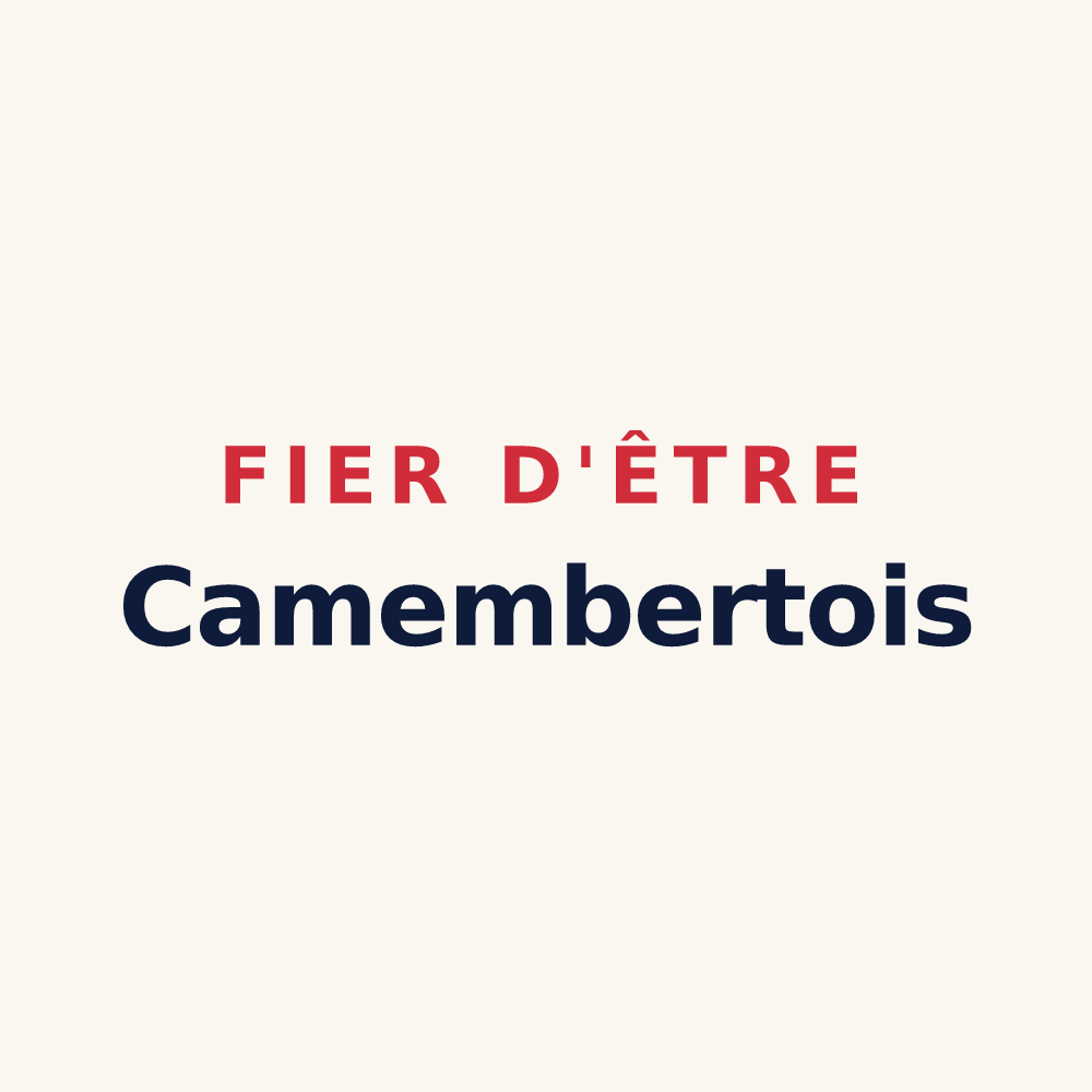 Tasse « Fier d'être Camembertois » — design pour Camembert
