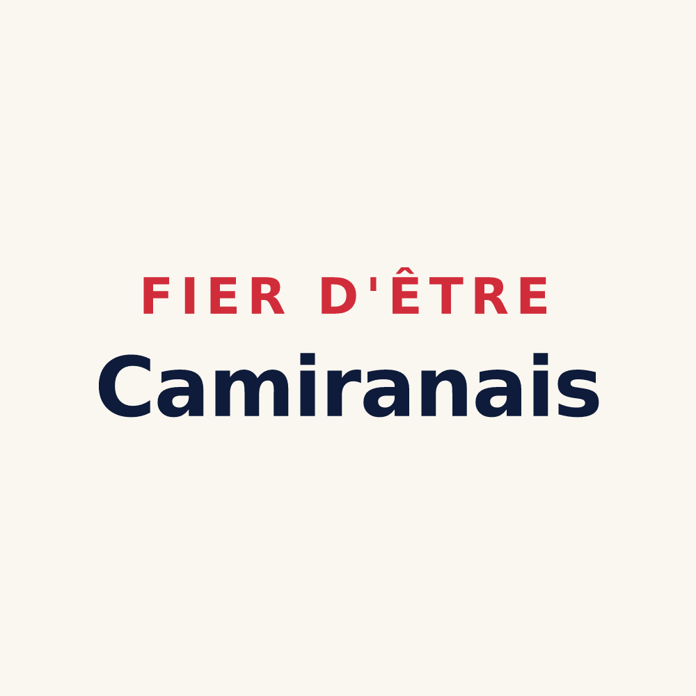Tasse « Fier d'être Camiranais » — design pour Camiran