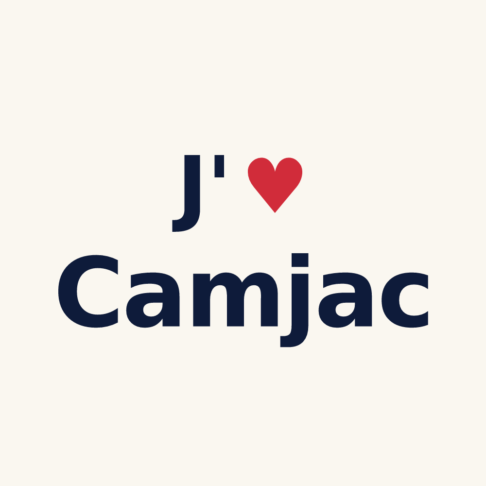 Tasse personnalisée Camjac — design J'aime Camjac