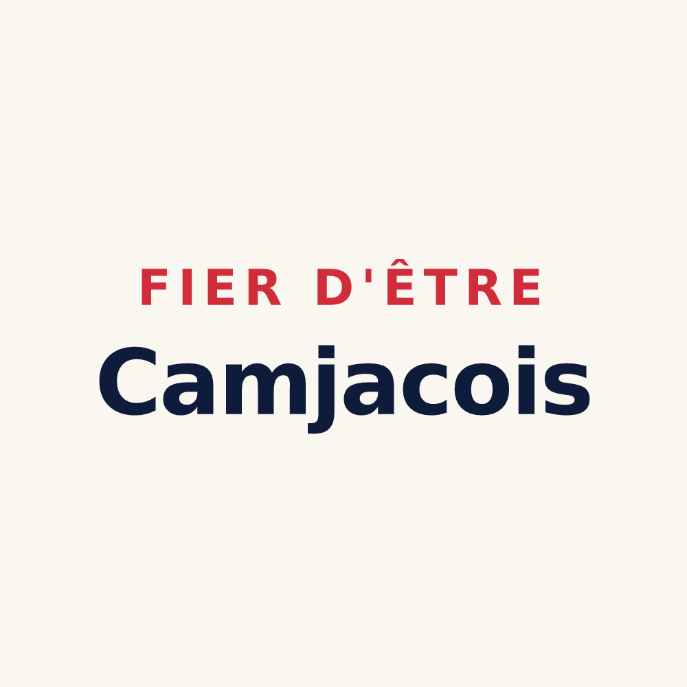 Tasse « Fier d'être Camjacois » — design pour Camjac