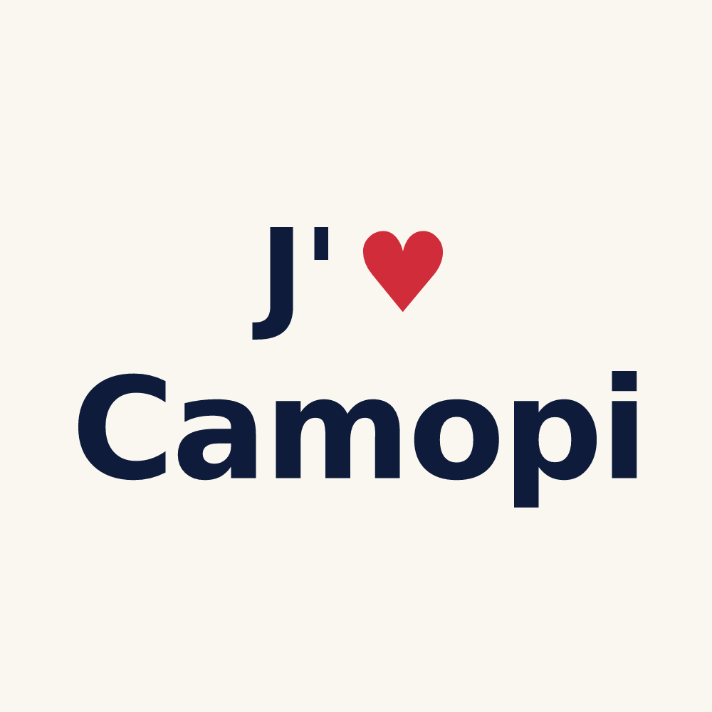 Tasse personnalisée Camopi — design J'aime Camopi