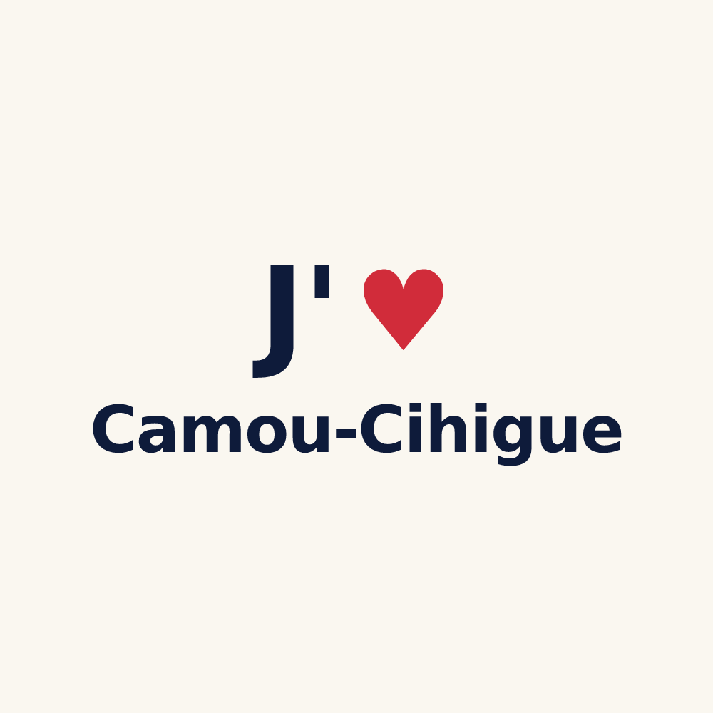 Tasse personnalisée Camou-Cihigue — design J'aime Camou-Cihigue
