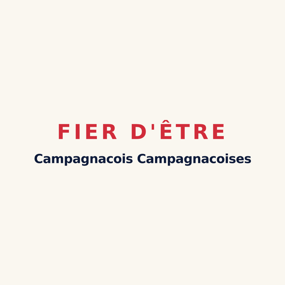 Tasse « Fier d'être Campagnacois Campagnacoises » — design pour Campagnac