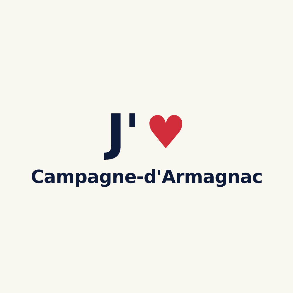 Tasse personnalisée Campagne-d'Armagnac — design J'aime Campagne-d'Armagnac