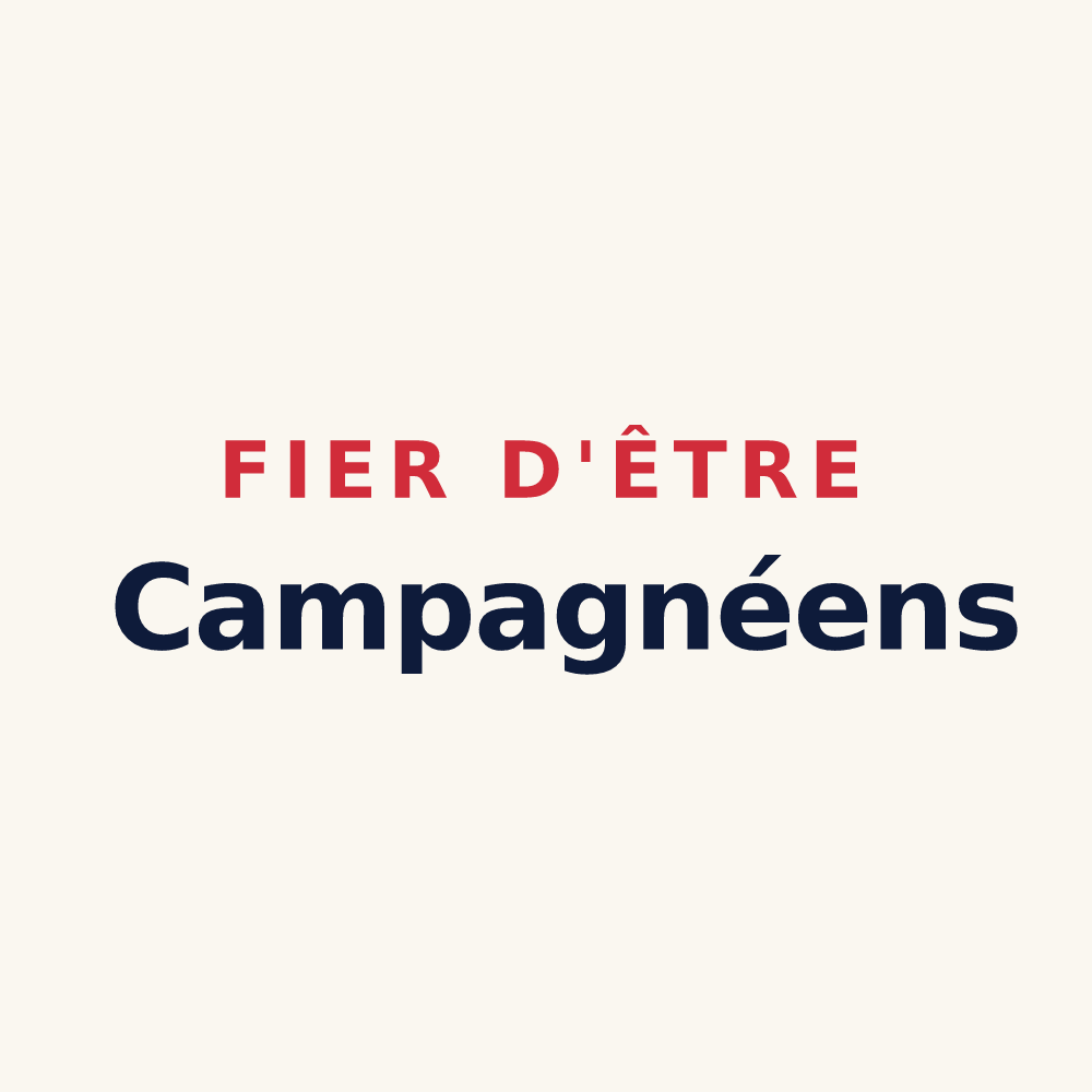 Tasse « Fier d'être Campagnéens » — design pour Campagne-sur-Arize