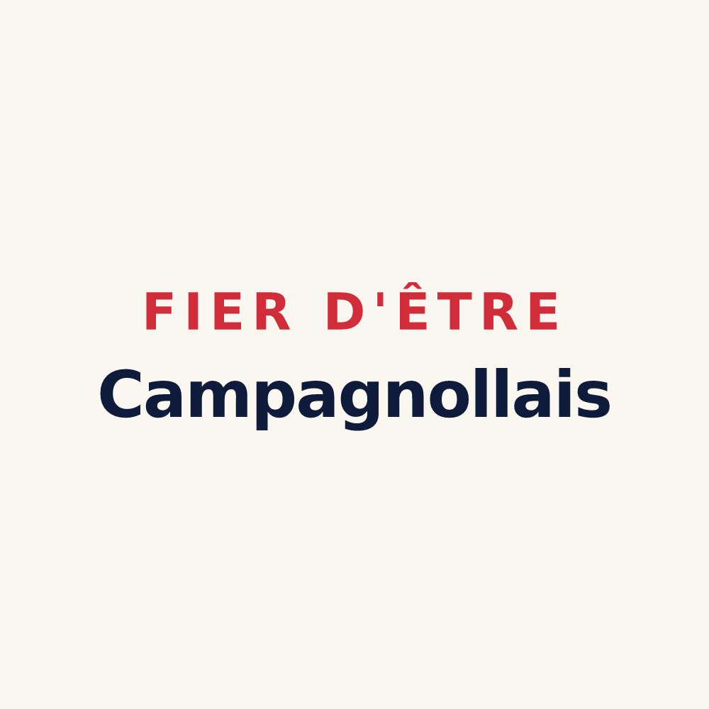 Tasse « Fier d'être Campagnollais » — design pour Campagnolles