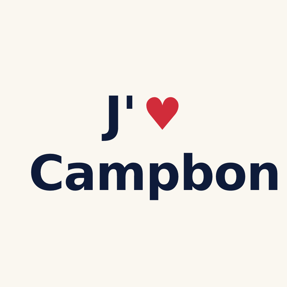 Tasse personnalisée Campbon — design J'aime Campbon