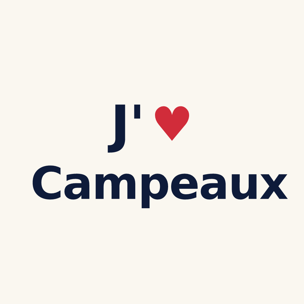 Tasse personnalisée Campeaux — design J'aime Campeaux