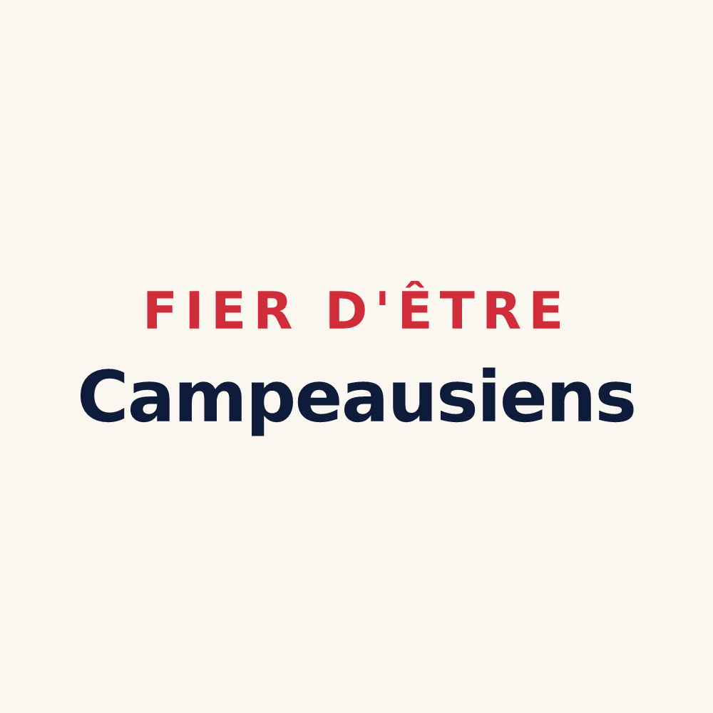 Tasse « Fier d'être Campeausiens » — design pour Campeaux