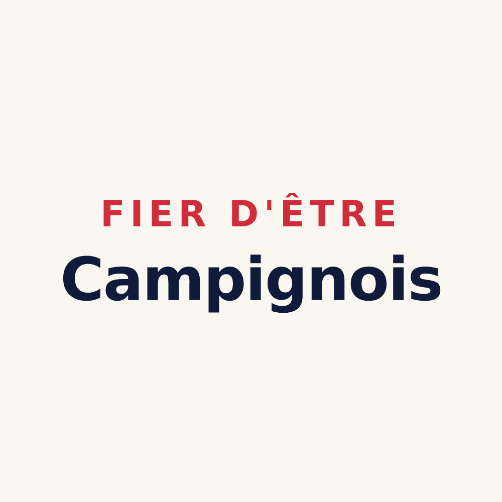 Tasse « Fier d'être Campignois » — design pour Campigny