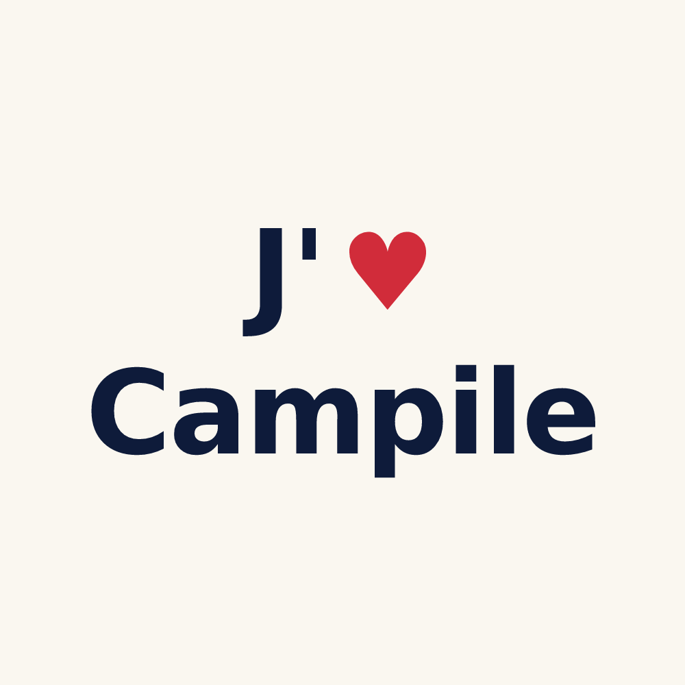 Tasse personnalisée Campile — design J'aime Campile