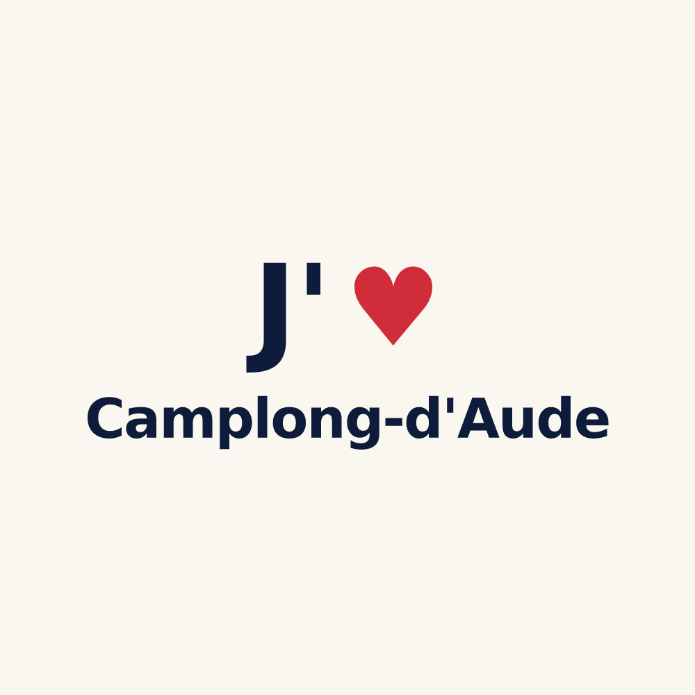 Tasse personnalisée Camplong-d'Aude — design J'aime Camplong-d'Aude