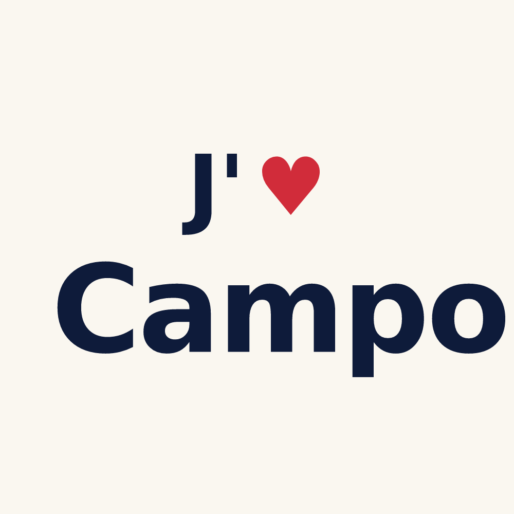 Tasse personnalisée Campo — design J'aime Campo