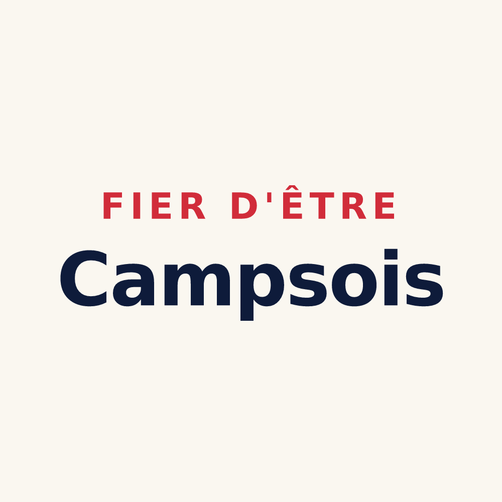 Tasse « Fier d'être Campsois » — design pour Camps-la-Source