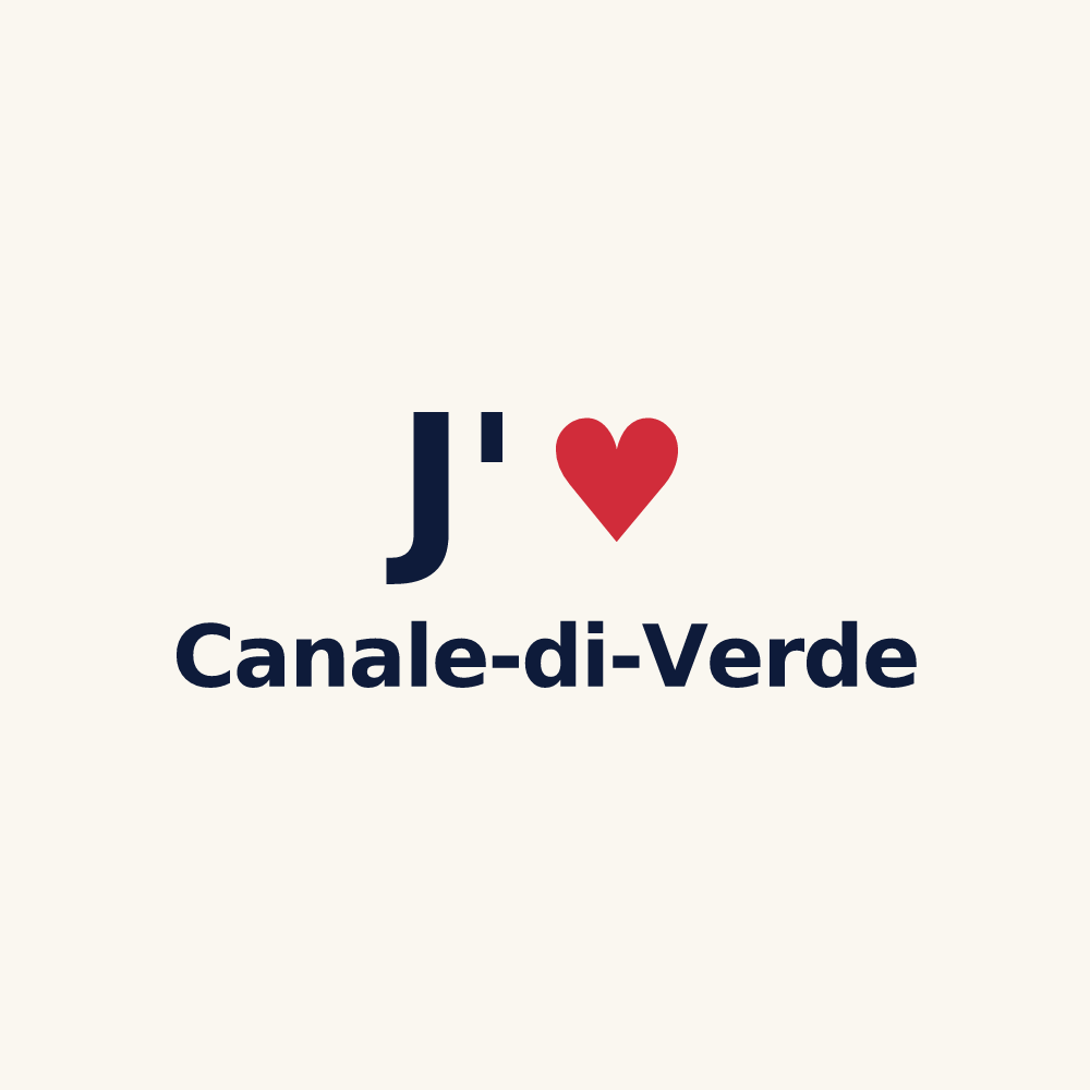 Tasse personnalisée Canale-di-Verde — design J'aime Canale-di-Verde