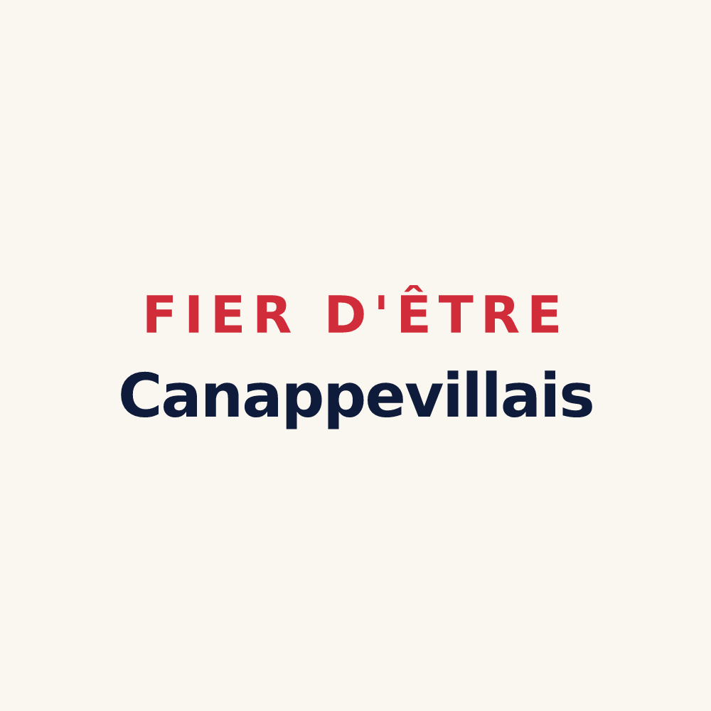 Tasse « Fier d'être Canappevillais » — design pour Canappeville