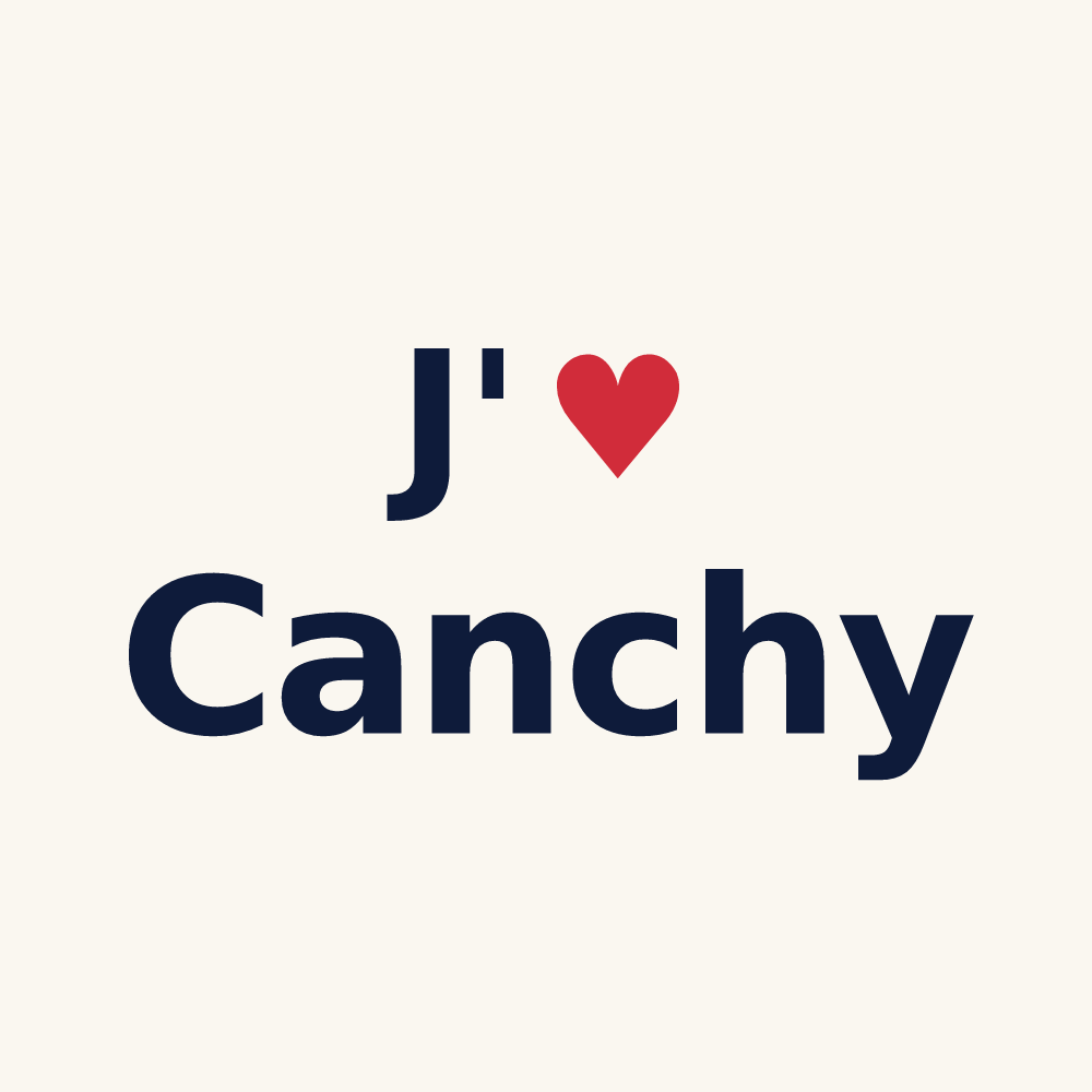 Tasse personnalisée Canchy — design J'aime Canchy