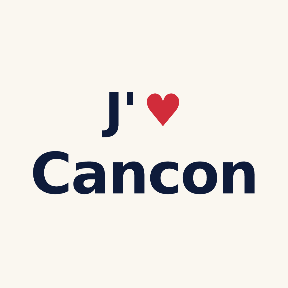 Tasse personnalisée Cancon — design J'aime Cancon