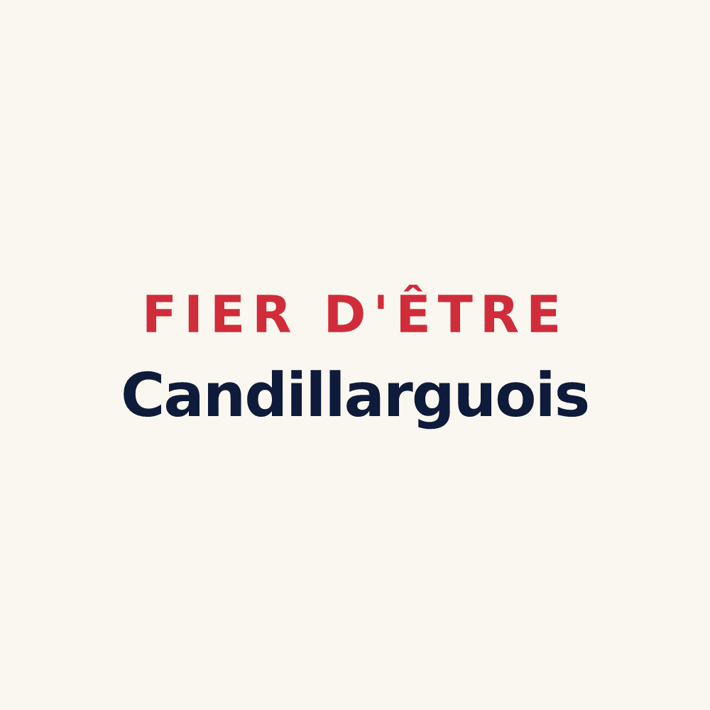 Tasse « Fier d'être Candillarguois » — design pour Candillargues