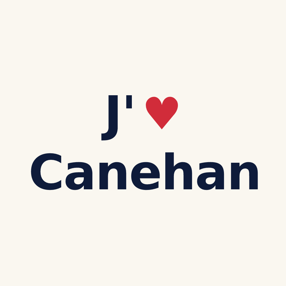 Tasse personnalisée Canehan — design J'aime Canehan